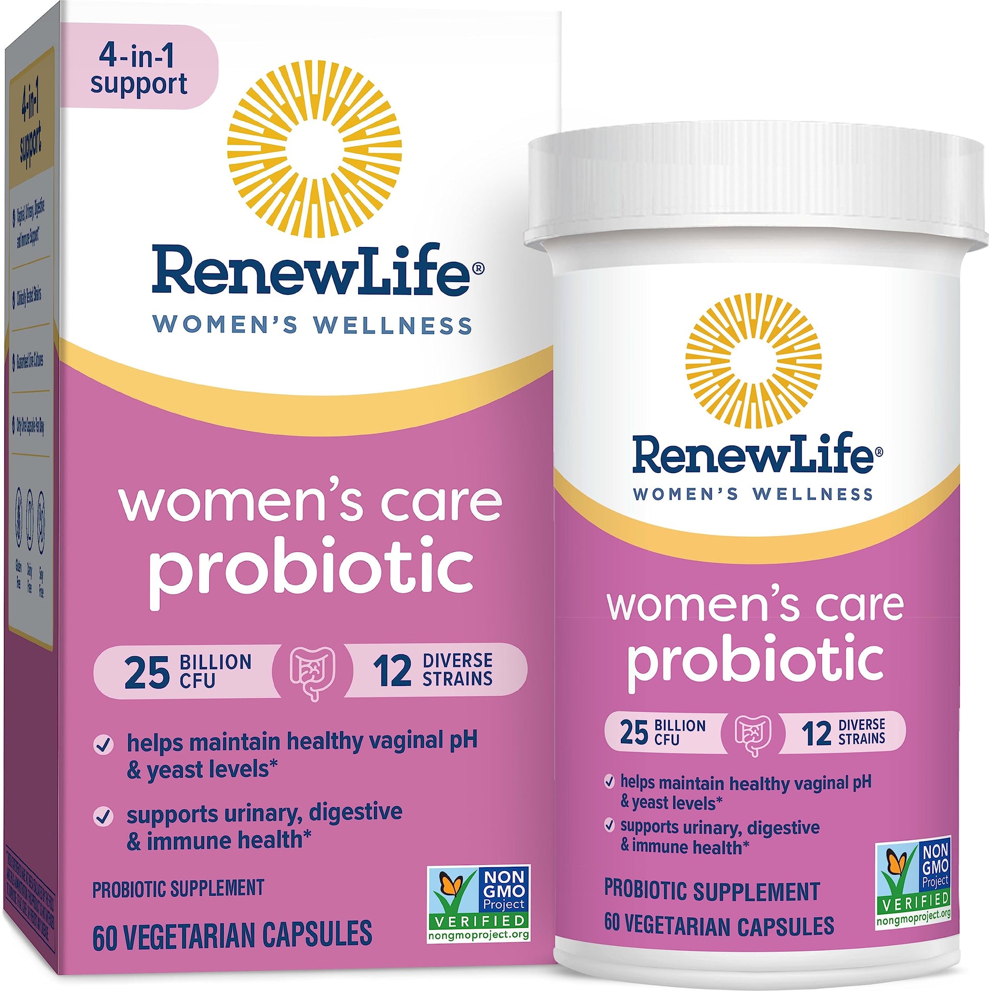 Renew Life Probiotic Adult 50 Plus Probiotic Capsules, Daily Supplement Supports Urinary - AB Mystery