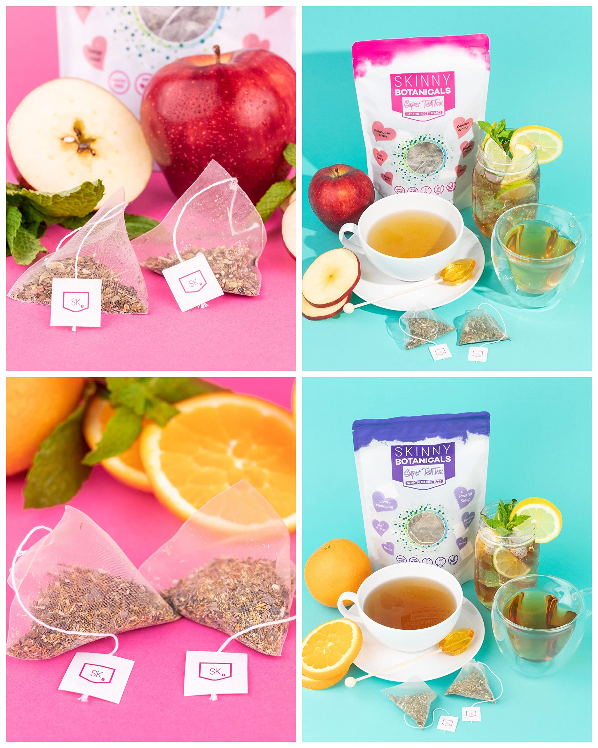 Skinny Botanicals Evening Detox Tea for Body Cleanse All Natural - Laxative-Free - AB Mystery