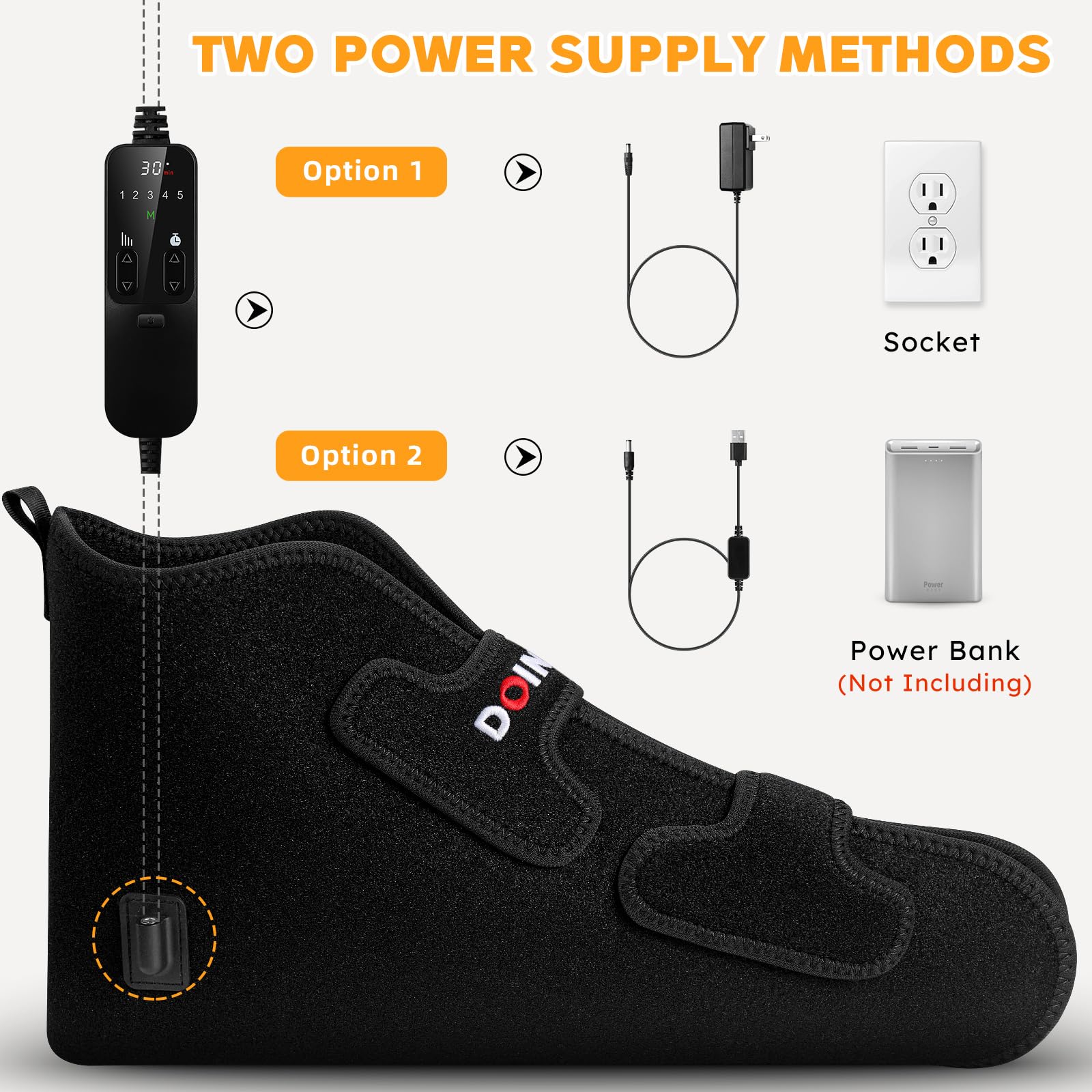 Doinart Red Light & Infrared Therapy for Feet—Infrared Light Therapy Feet for Neuropathy Shoe Wraps Toes - AB Mystery