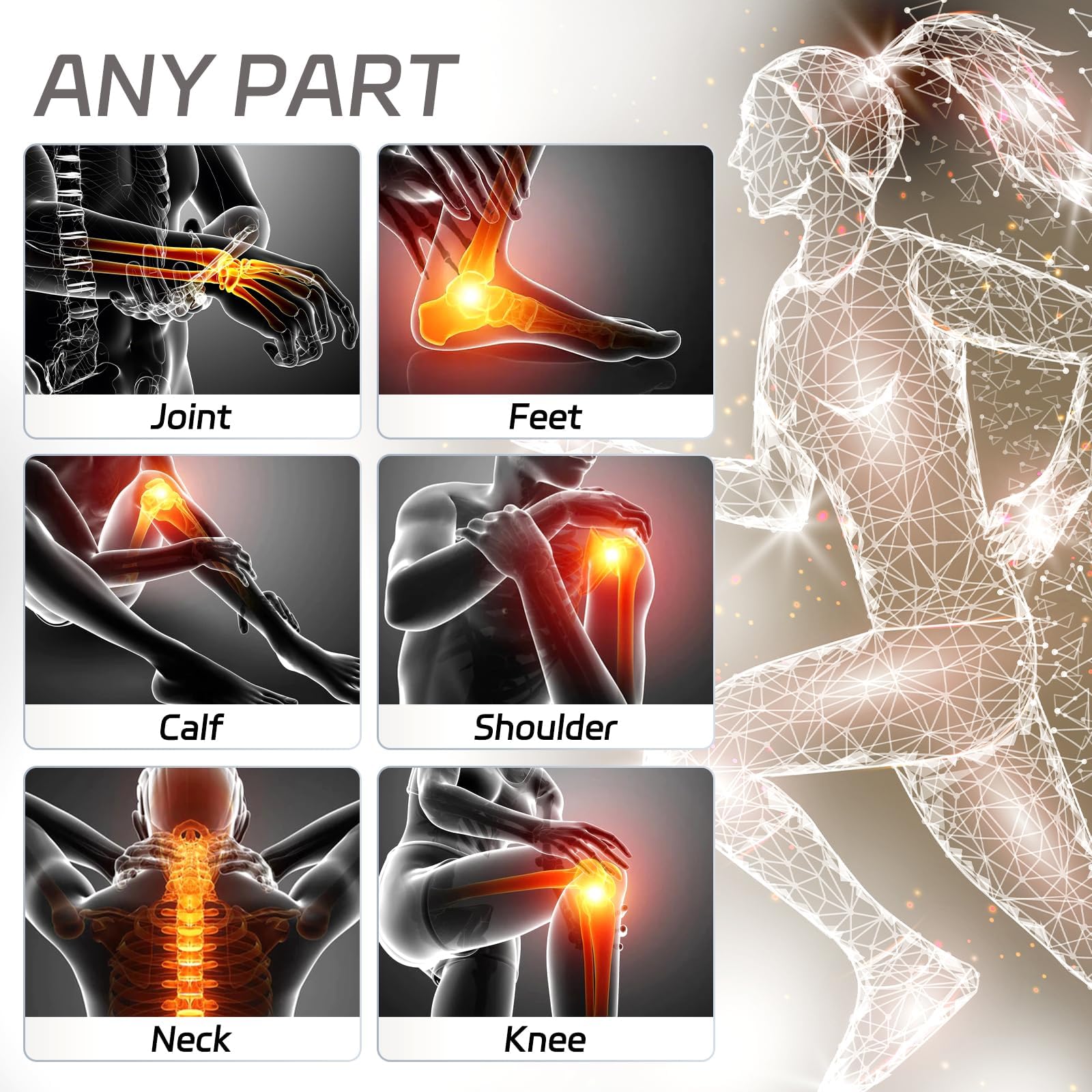 Shomterade Red Light for Face with Base, 100LEDs 3-in-1 Chips Infrared Light Lamp, 660nm ＆850nm - AB Mystery