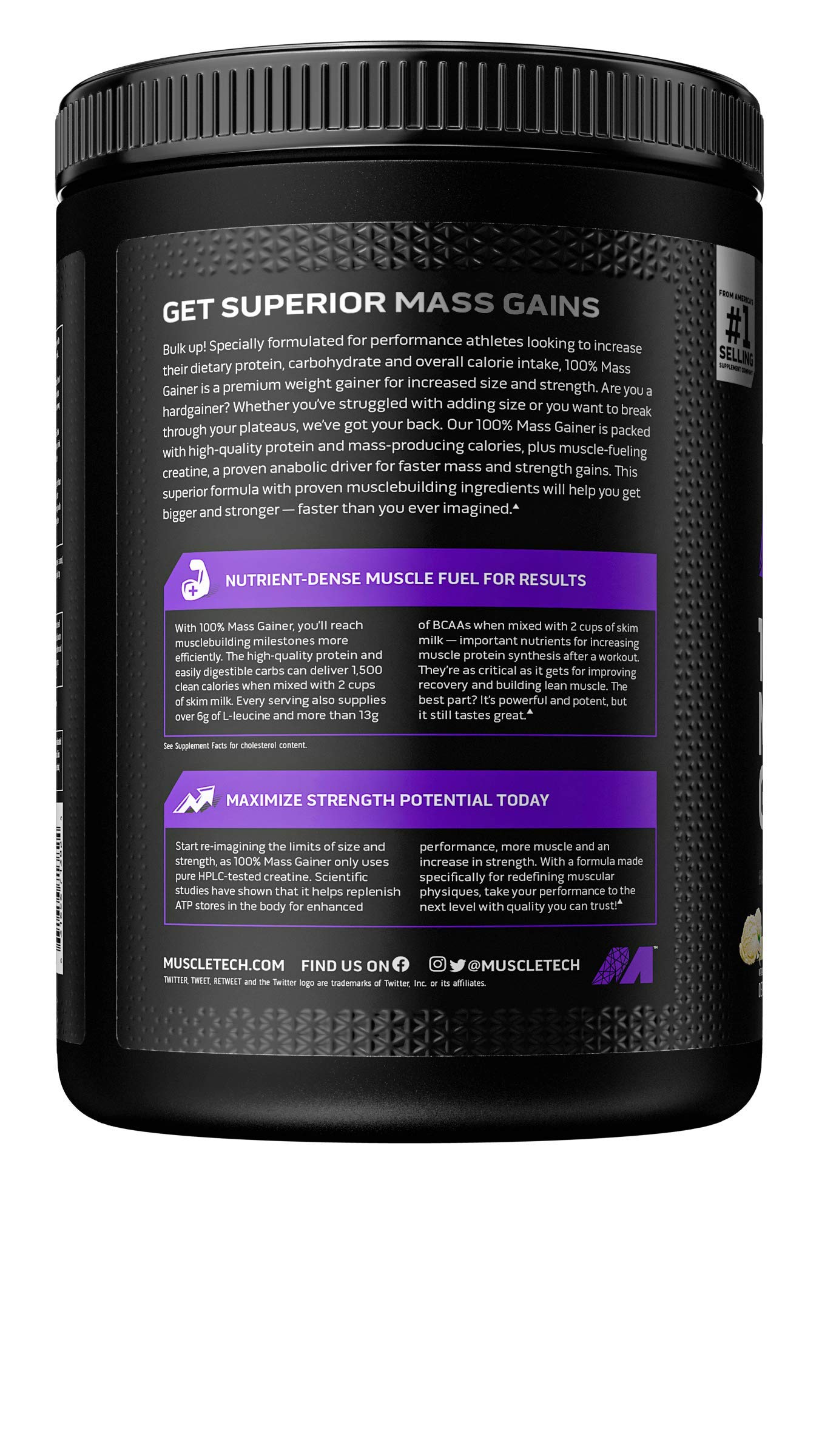 Mass Gainer MuscleTech 100% Mass Gainer Protein Powder Protein Powder for Muscle - AB Mystery