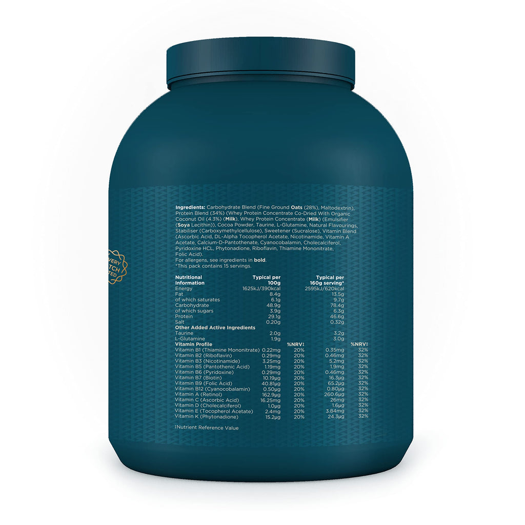 Kinetica OatGain Weight Gainer 600+ Calories & 47g Protein per Serving, 2.4 kg Kinetica