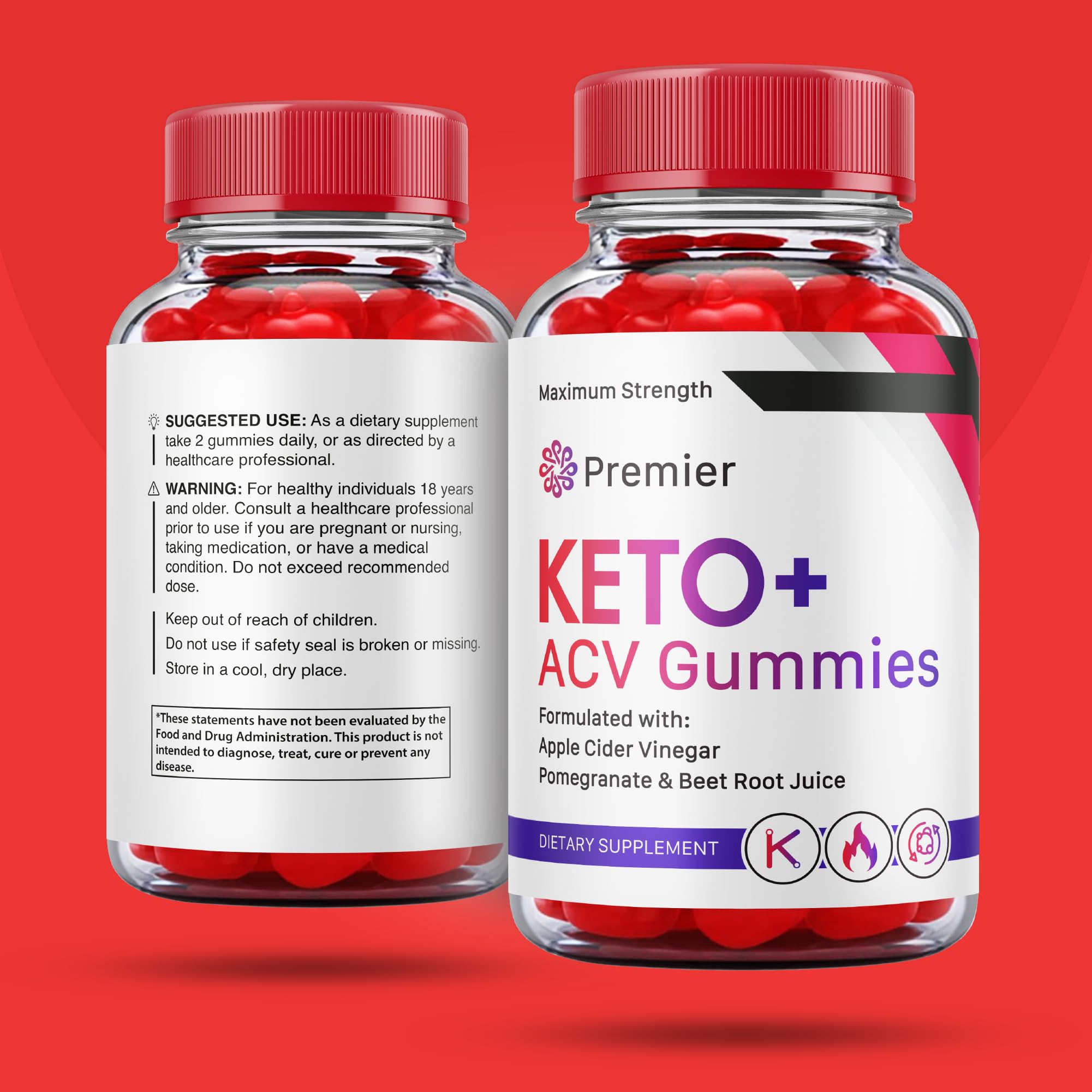 (3 Pack) Premier Keto Acv Gummies Advanced Formula, Premier Keto + Acv Gummies Plus