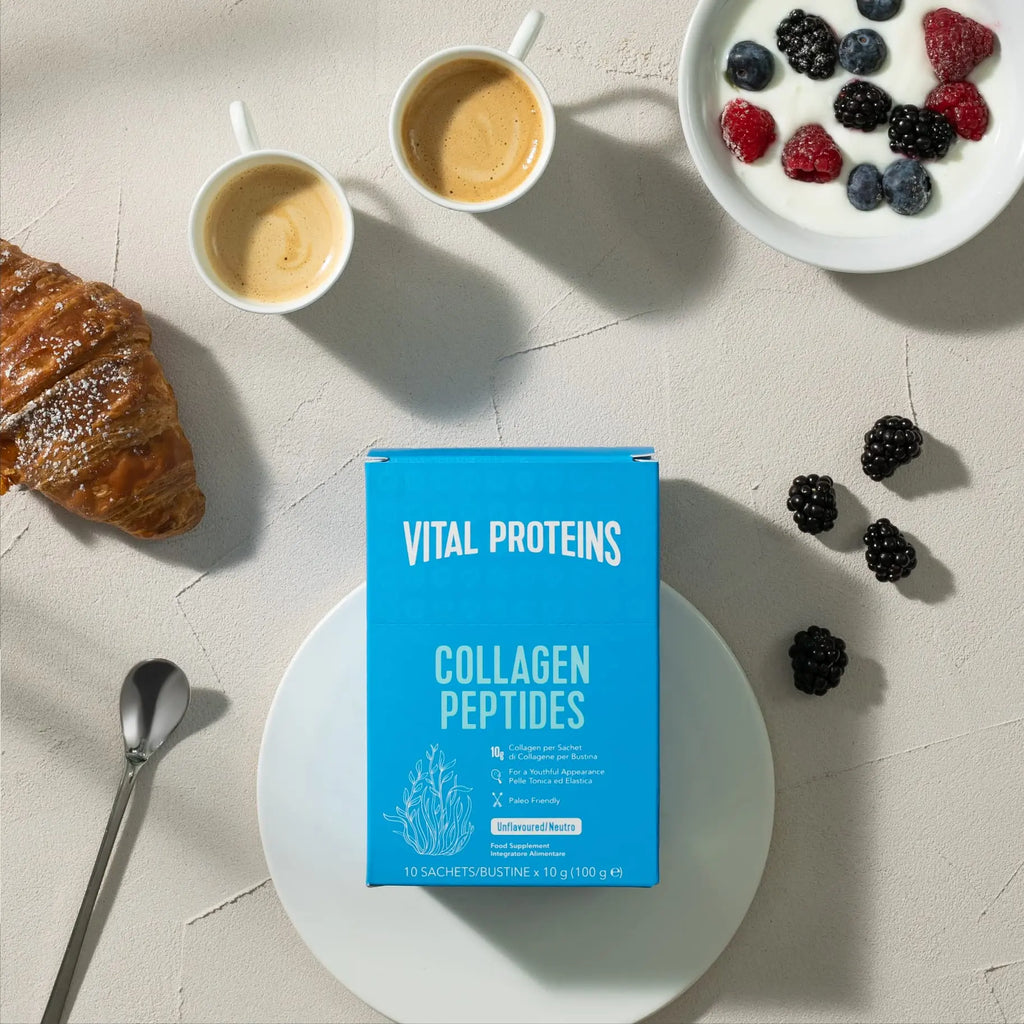 Vital Proteins Collagen Peptides Powder Supplement Travel Packs Unflavored Skin Hair NAI Joint Health 10g per Serving 10 Packets(10ct per Box) - AB Mystery