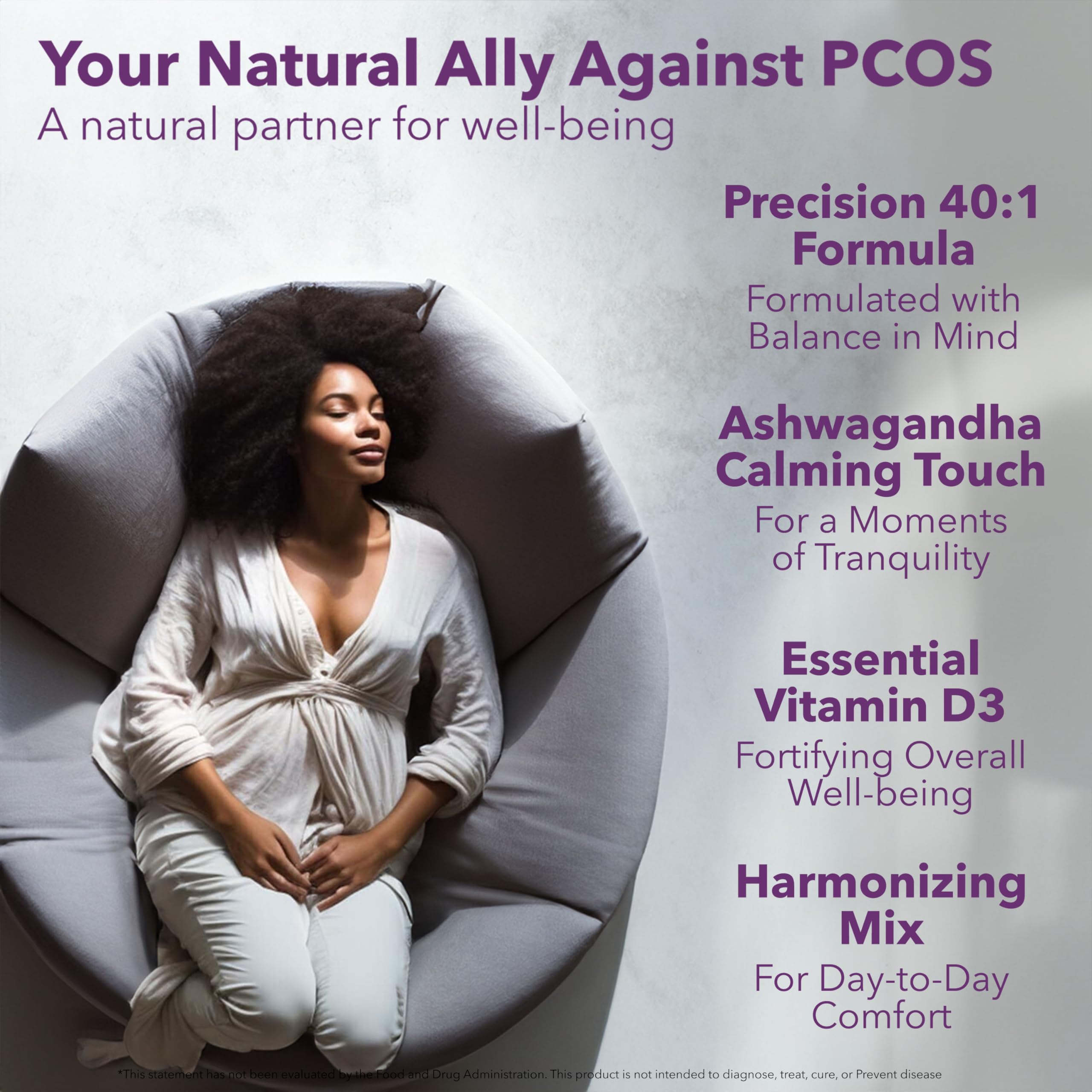 Myo-Inositol & D-Chiro Inositol 40:1 Blend + Vitamin D3 + Ashwagandha - Vegan Capsule - AB Mystery