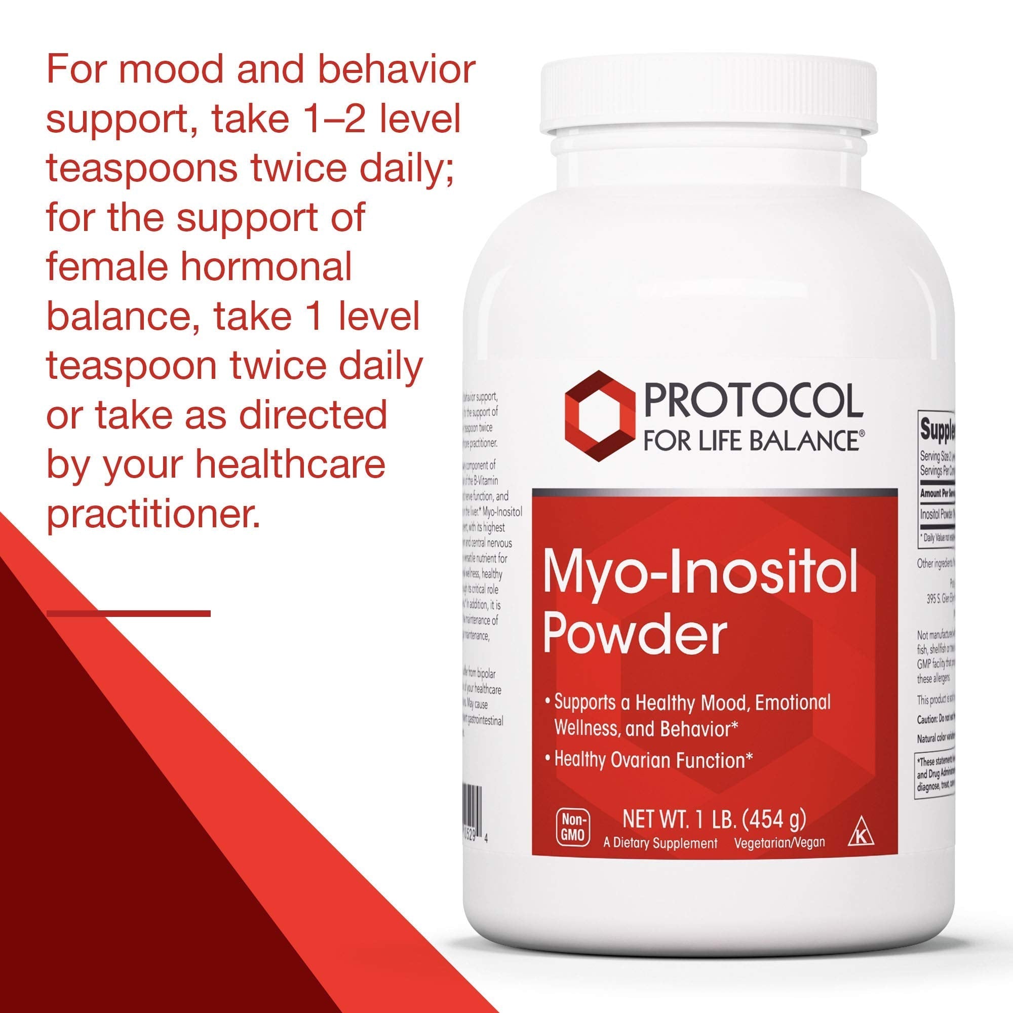 Protocol For Life Balance - Myo-Inositol Powder - Supports a Healthy Mood, Emotional - AB Mystery