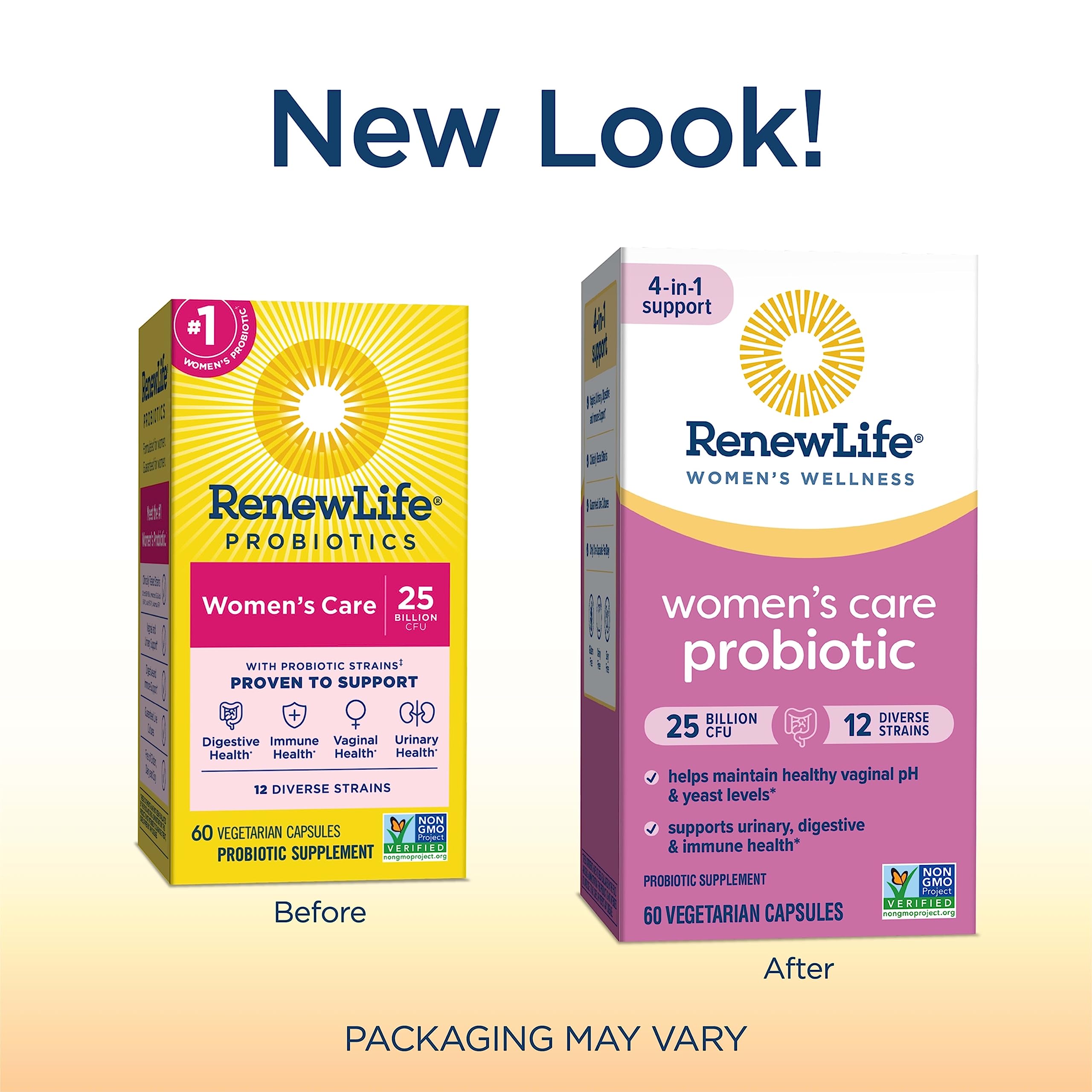Renew Life Probiotic Adult 50 Plus Probiotic Capsules, Daily Supplement Supports Urinary - AB Mystery