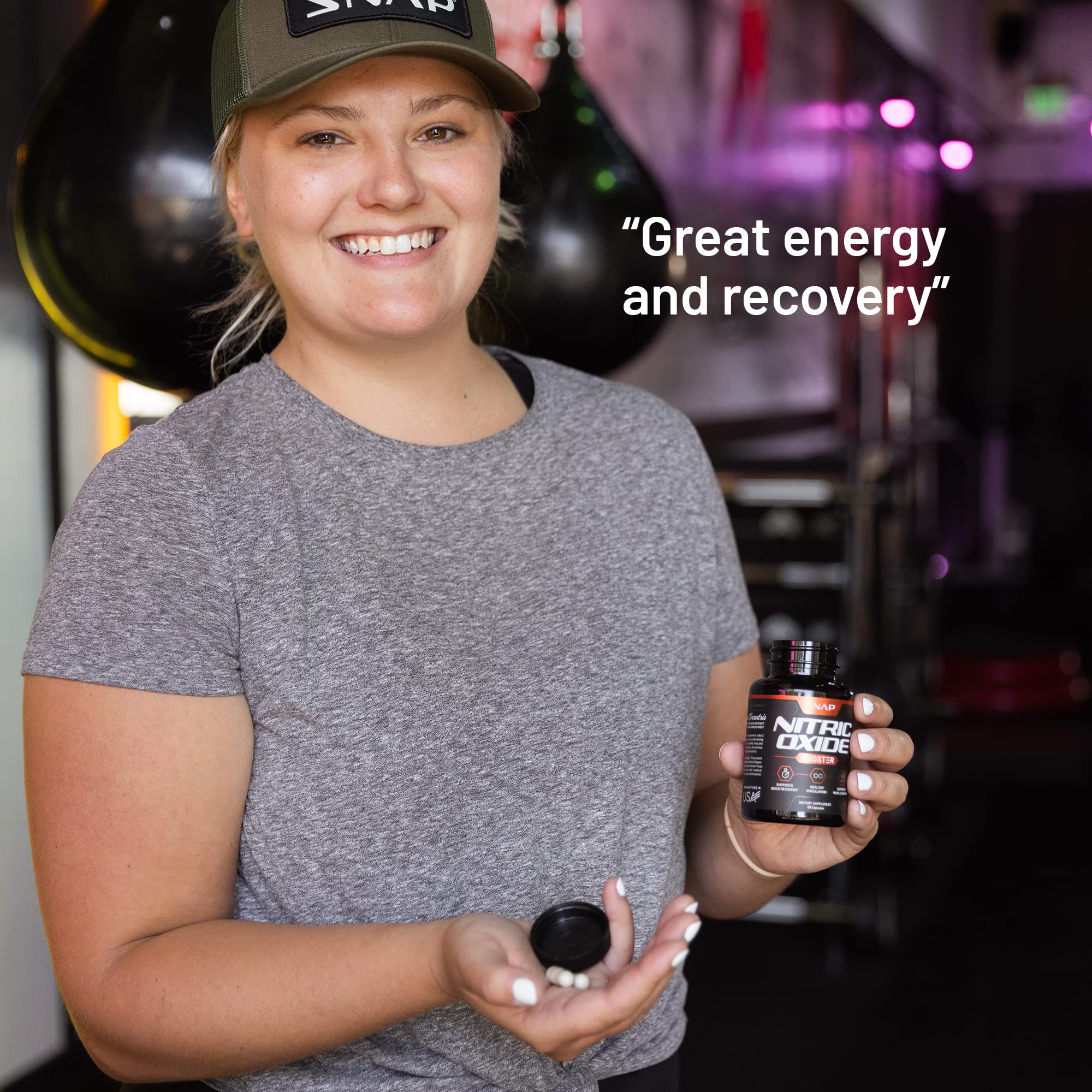 Snap Supplements Nitric Oxide Booster, Nitric Oxide Supplement for Blood Circulation - AB Mystery