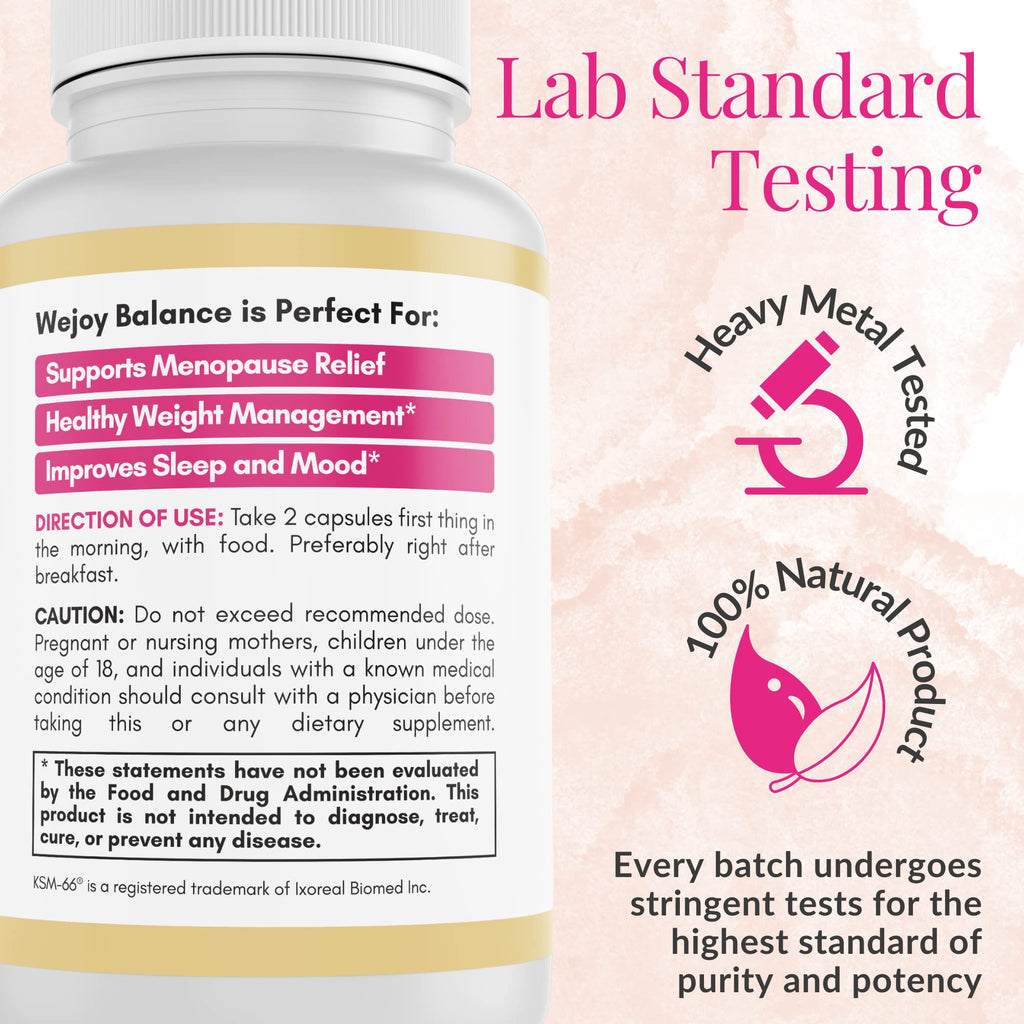 Wejoy Balance Menopause Supplements for Women - Uniquely Formulated - AB Mystery
