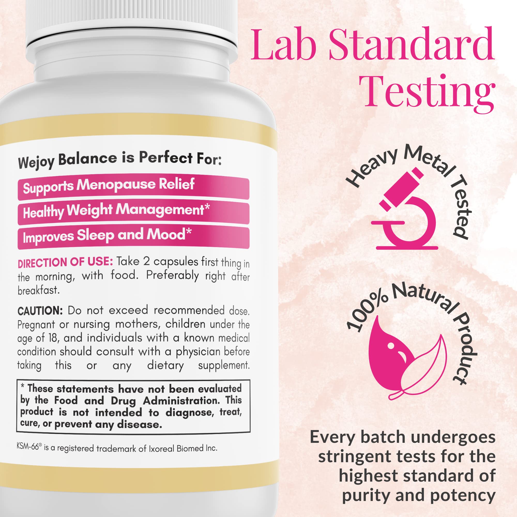 Wejoy Balance Menopause Supplements for Women - Uniquely Formulated - AB Mystery