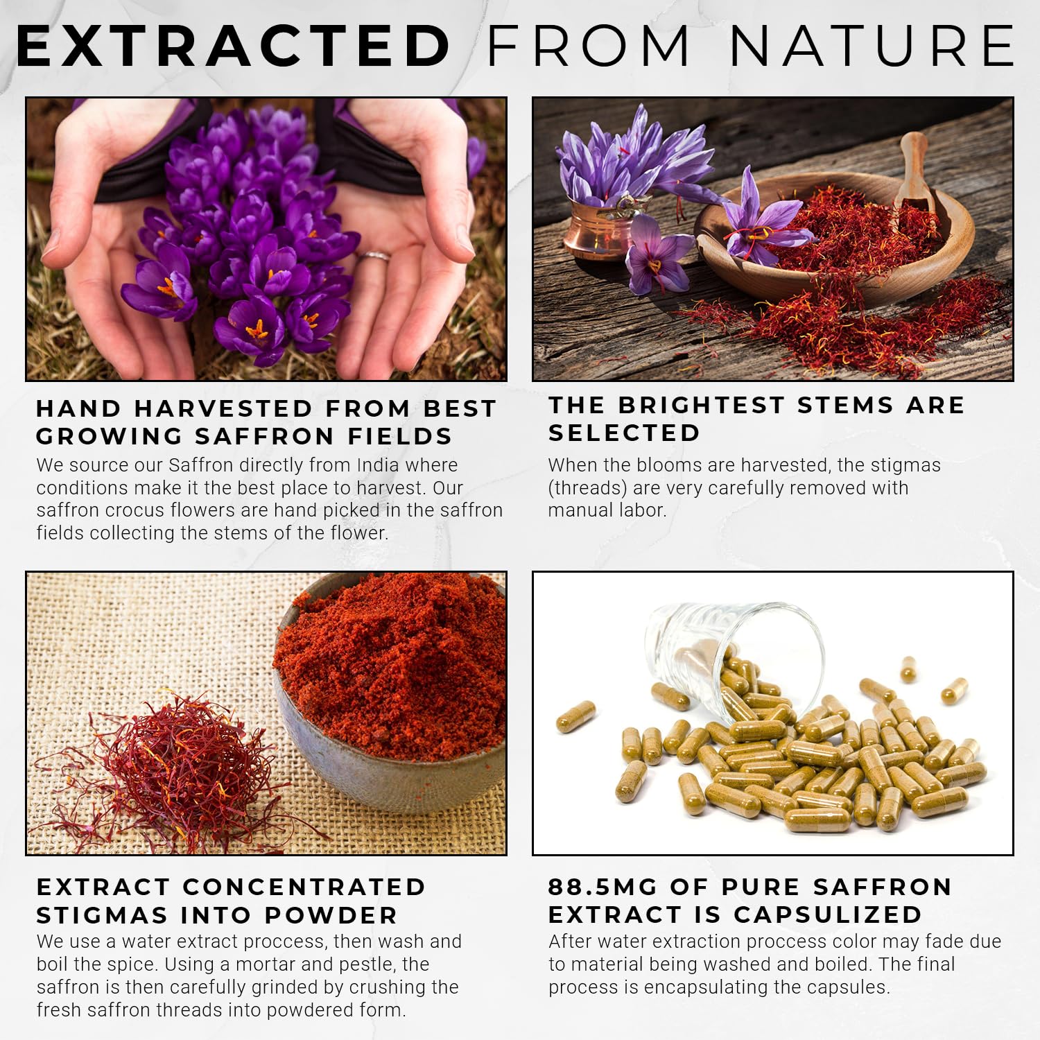 ACEWORKZ 100% Pure Saffron Extract - Appetite Suppressant for Weight Loss - Metabolis - AB Mystery