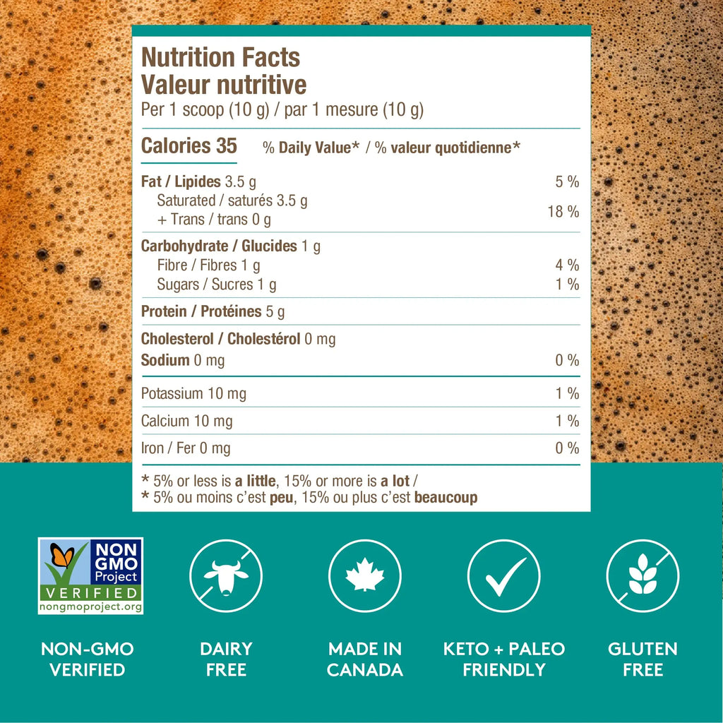 SPROOS - MCT Collagen Creamer - Beverage Powder - Hydrolised Collagen Peptides & MCT Powder - Healthy Fats SPROOS