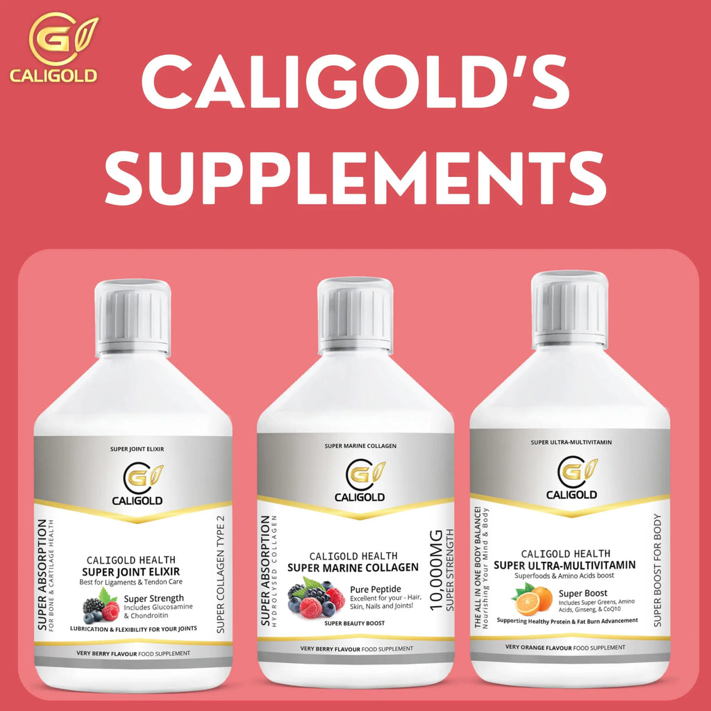CALIGOLD Health Super Marine Collagen Liquid - Excellent for Hair, Skin, Nails and Joints - AB Mystery