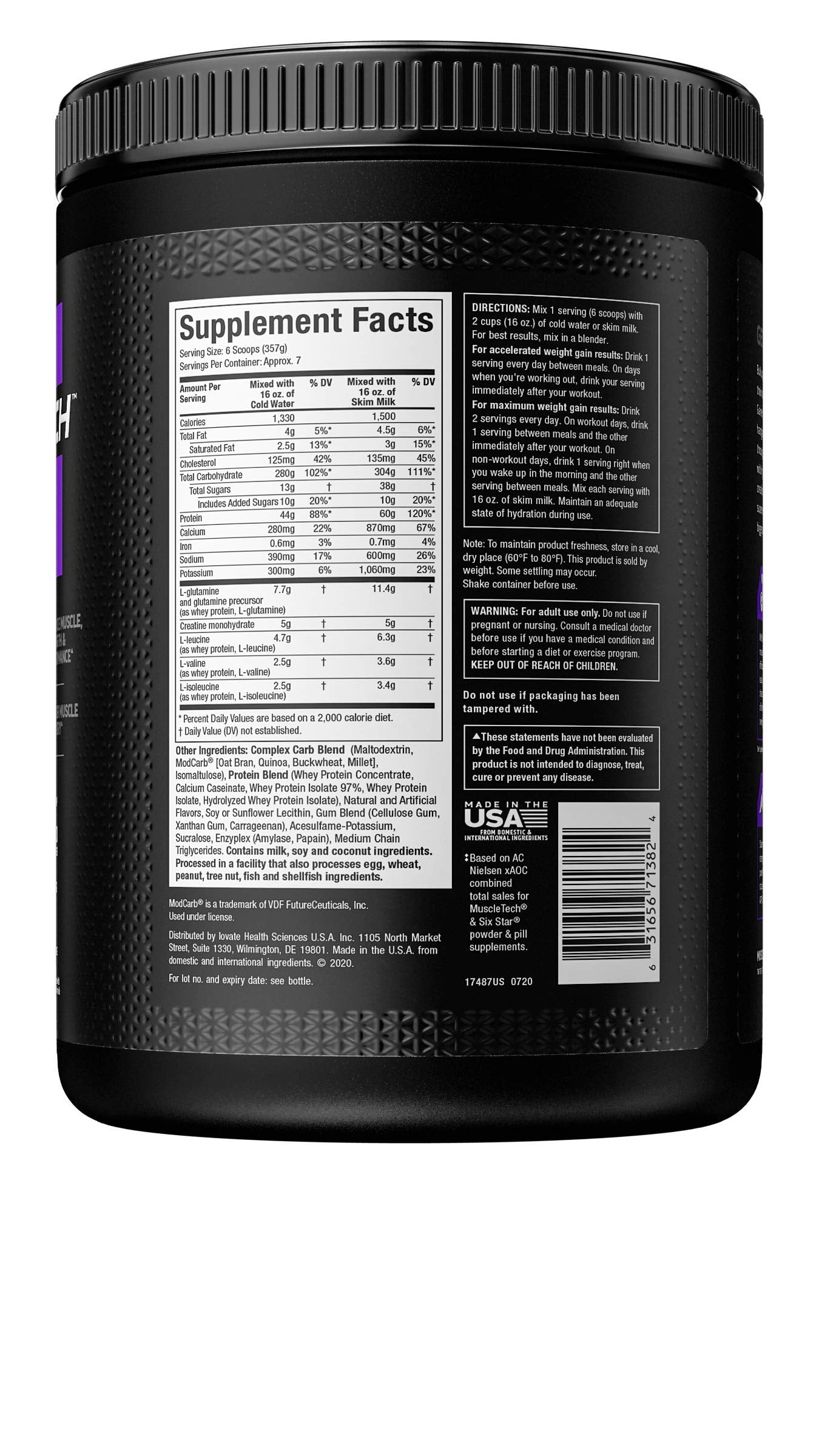 Mass Gainer MuscleTech 100% Mass Gainer Protein Powder Protein Powder for Muscle - AB Mystery