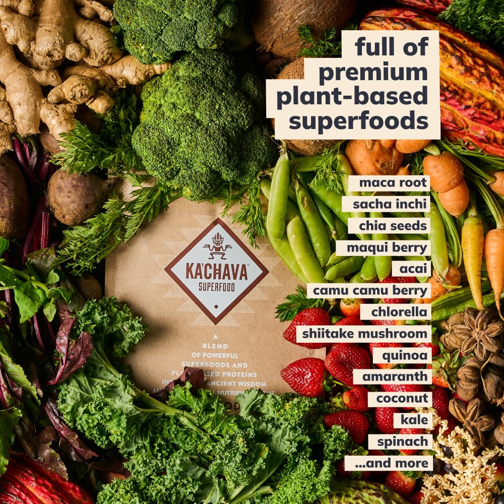 Ka’Chava All-In-One Nutrition Shake Blend, Vanilla, 85+ Superfoods, Nutrients & Plant - AB Mystery