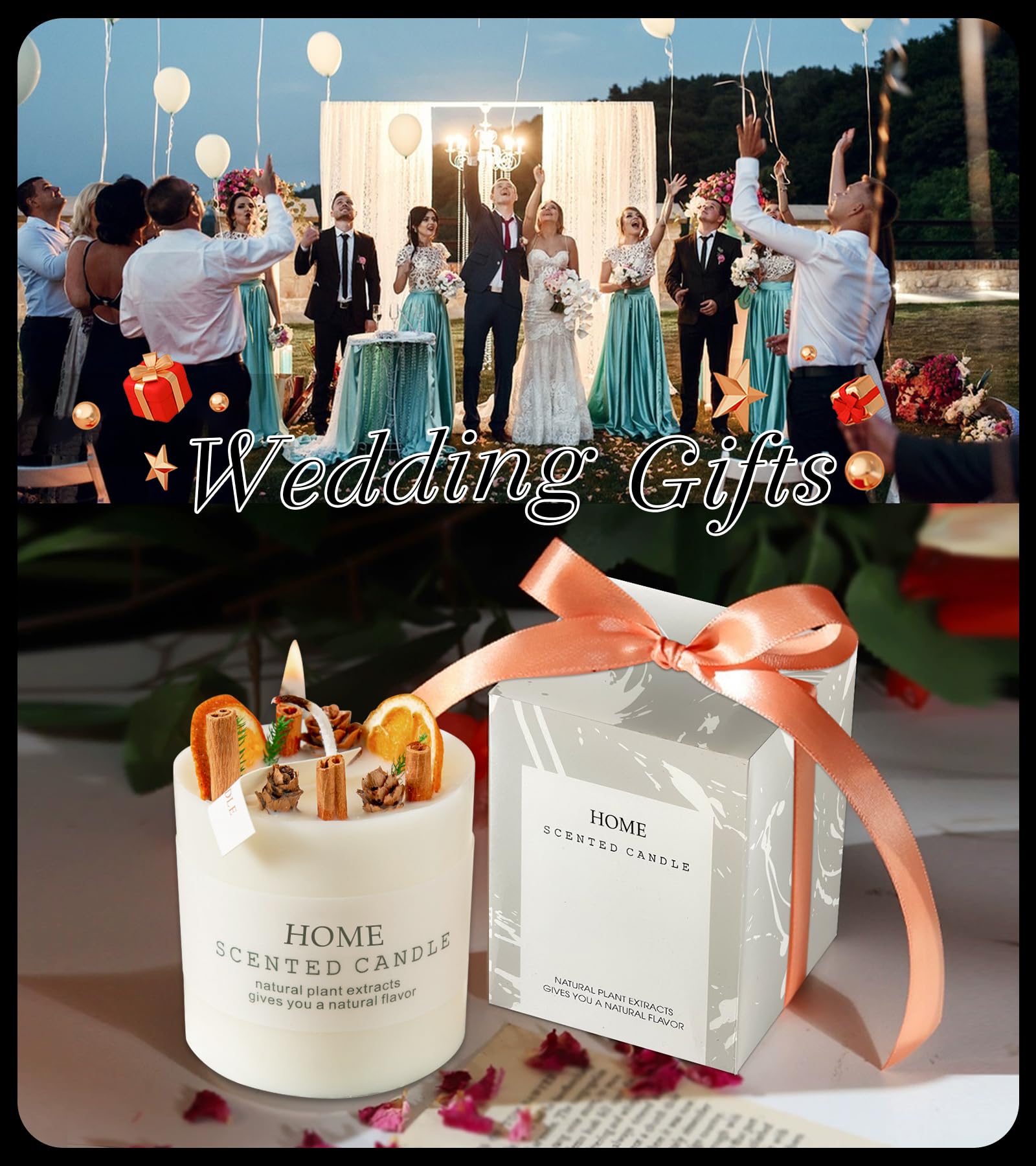 Candles Clearance | Eucalyptus & Orange Aromatherapy Candles | 10 oz Scented Candles - AB Mystery