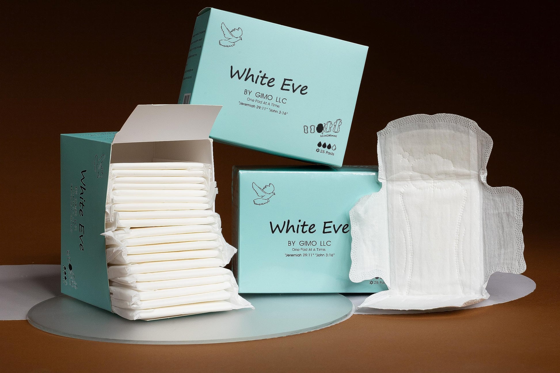 WHITE EVE Sanitary Pad Ultra Thin Sanitary Pads for Women with Fast Absorption and Leak Guard - AB Mystery