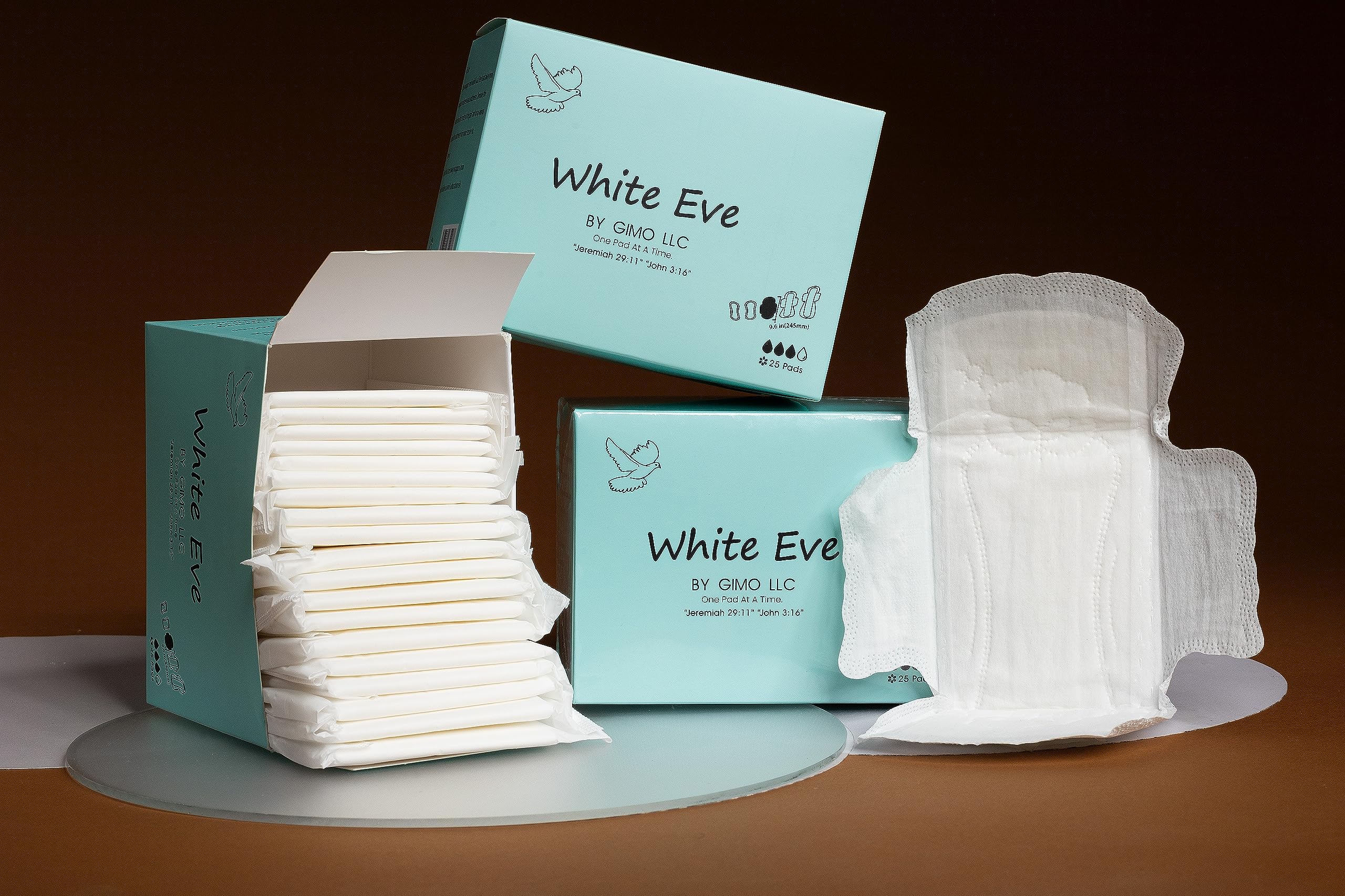 WHITE EVE Sanitary Pad Ultra Thin Sanitary Pads for Women with Fast Absorption and Leak Guard - AB Mystery