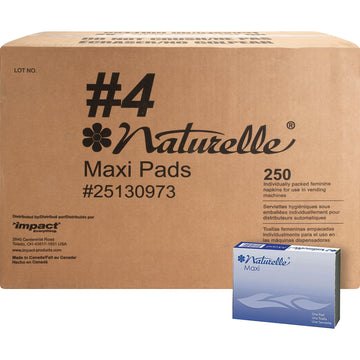 Impact Products 25130973 Maxi Pads, Naturelle, Regular, Vendor Refills, WE