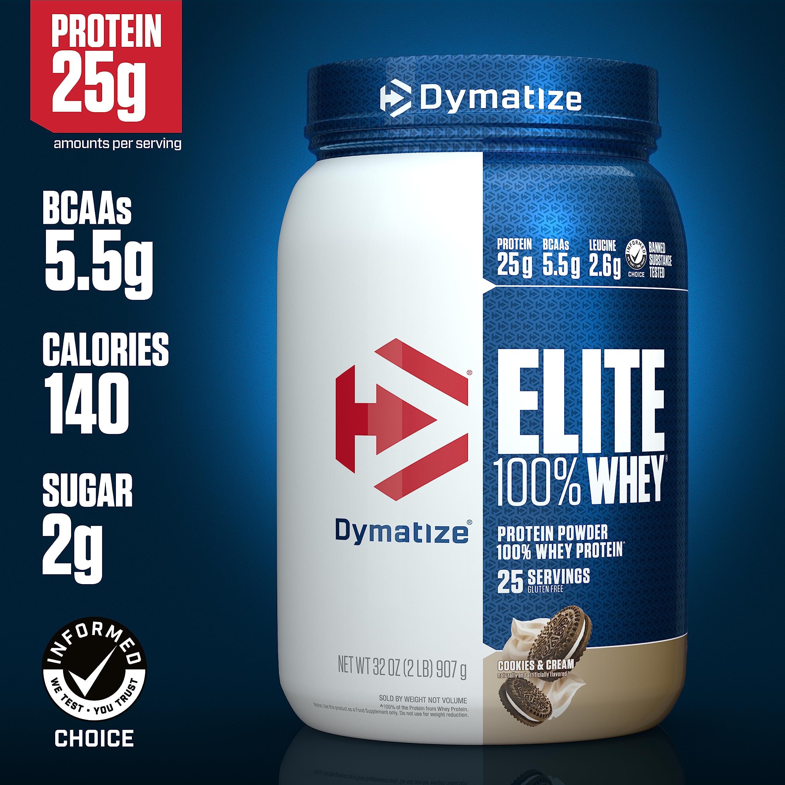 Dymatize Elite 100% Whey Protein Powder, Quick Absorbing & Fast Digesting for Optimal - AB Mystery