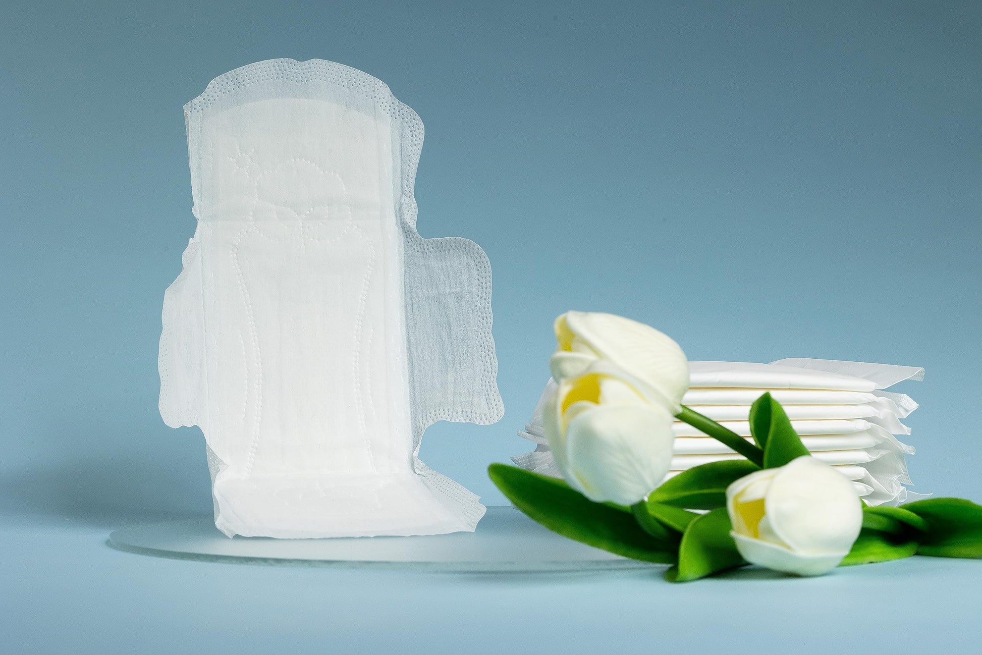 WHITE EVE Sanitary Pad Ultra Thin Sanitary Pads for Women with Fast Absorption and Leak Guard - AB Mystery