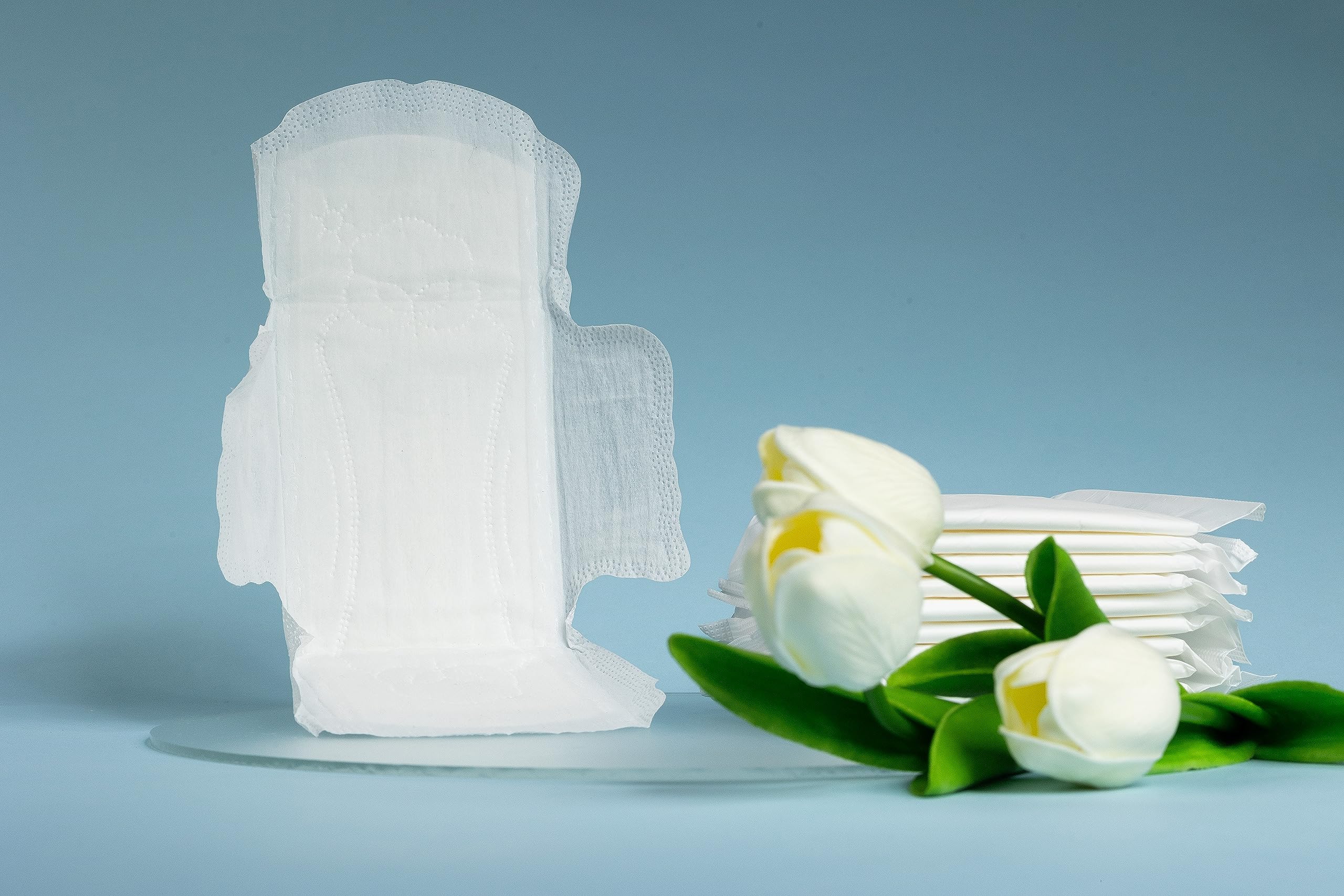 WHITE EVE Sanitary Pad Ultra Thin Sanitary Pads for Women with Fast Absorption and Leak Guard - AB Mystery