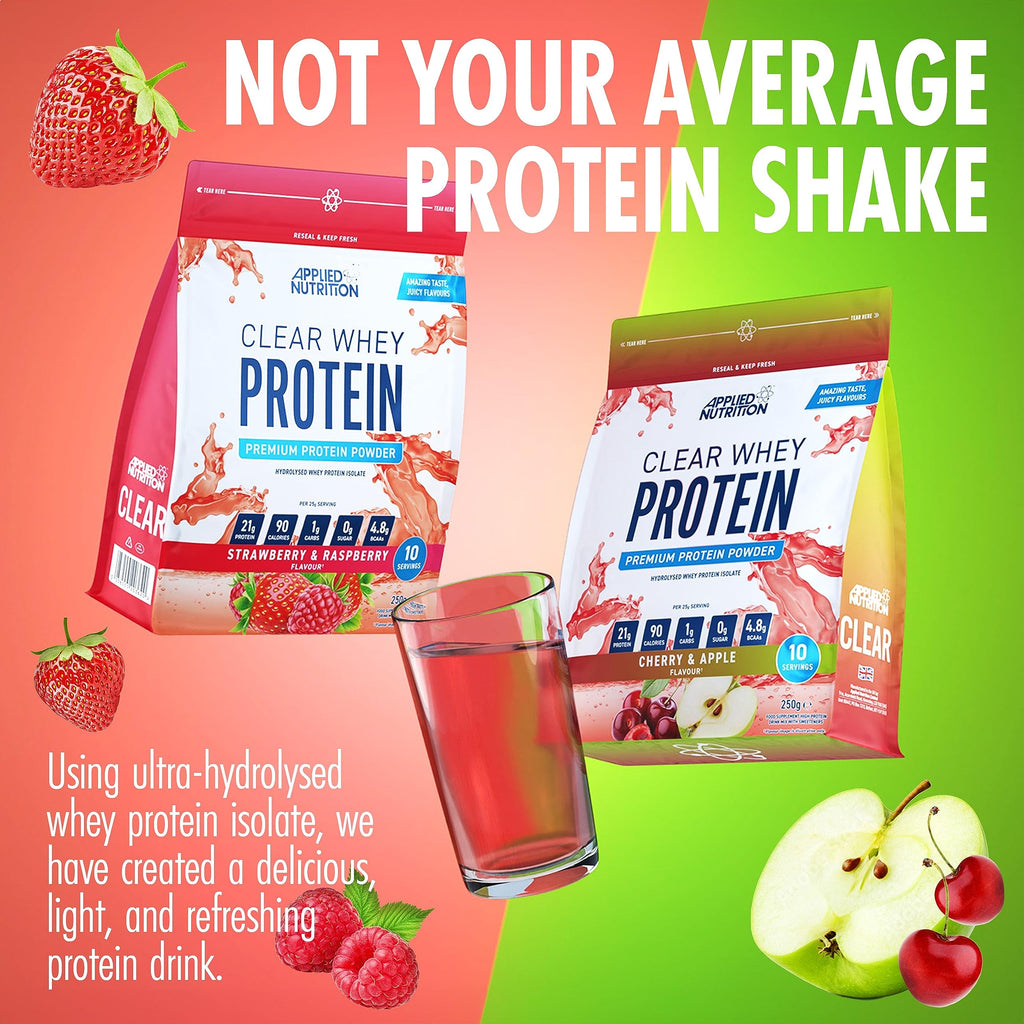 Applied Nutrition Clear Whey Isolate - Whey Protein Isolate, Refreshing High Protein Powder Applied Nutrition
