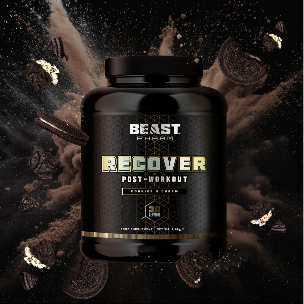 Beast Pharm | Recover Whey Protein Powder | 2.4kg/30 Servings | Cookies & Cream Beast Pharm