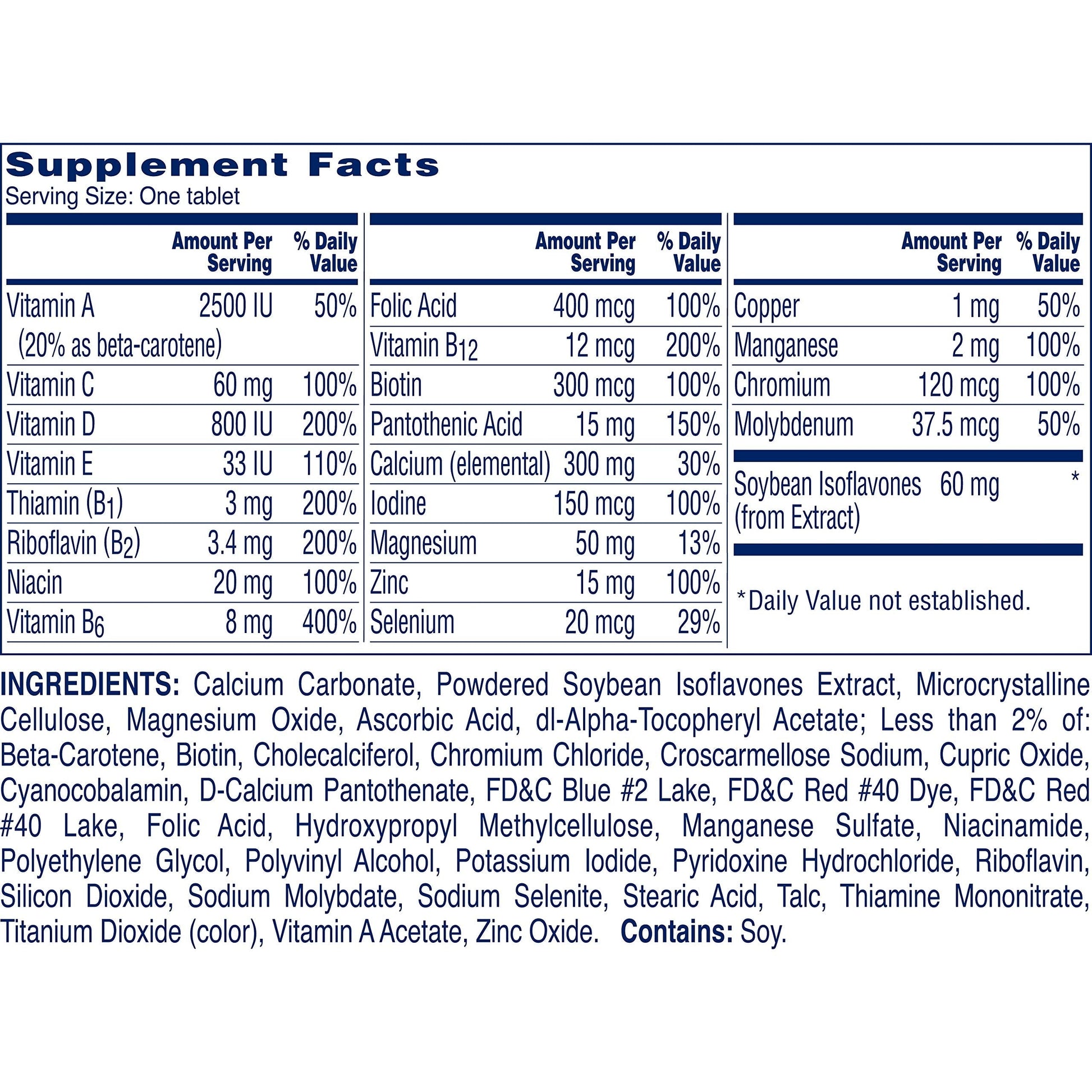 One A Day Women Menopause Size 50ct - AB Mystery