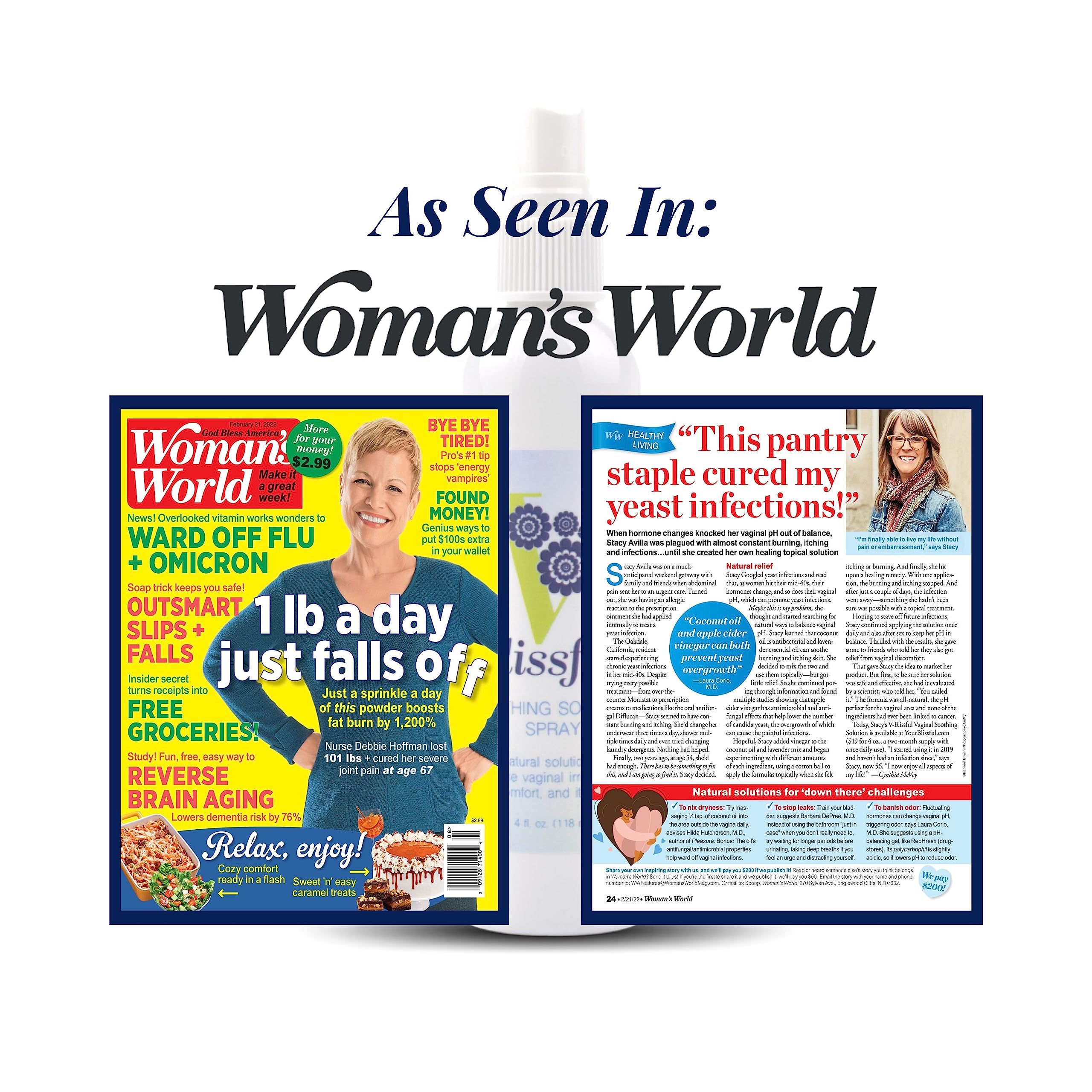 V Blissful - Boric Acid Suppositories Helps with Yeast Infections - Effective Feminine Care with Boric Acid, Perfect - AB Mystery