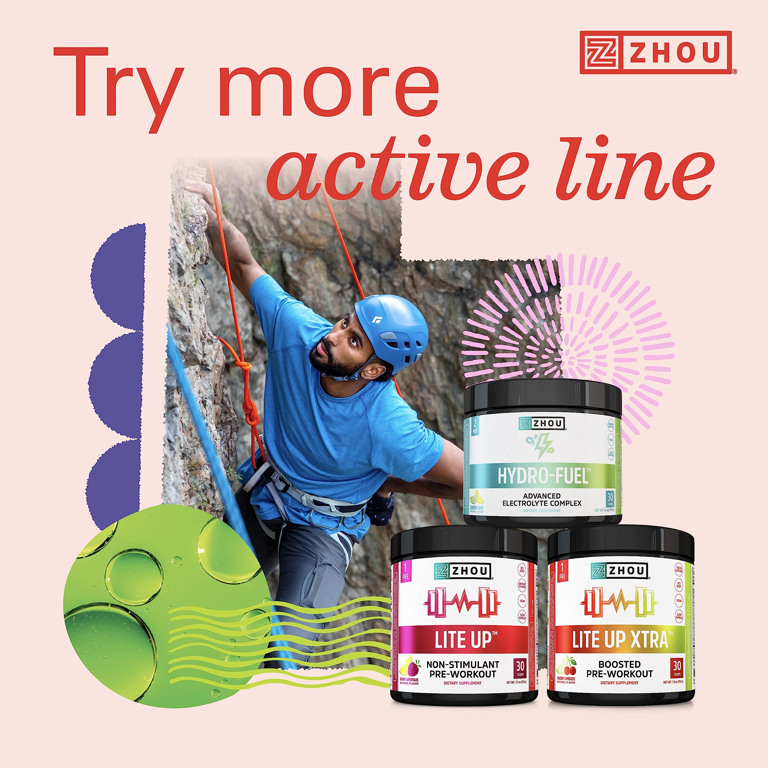 Zhou Nutrition Muscle BCAA Powder, Vegan Muscle Recovery, Natural, Clean Formula - AB Mystery