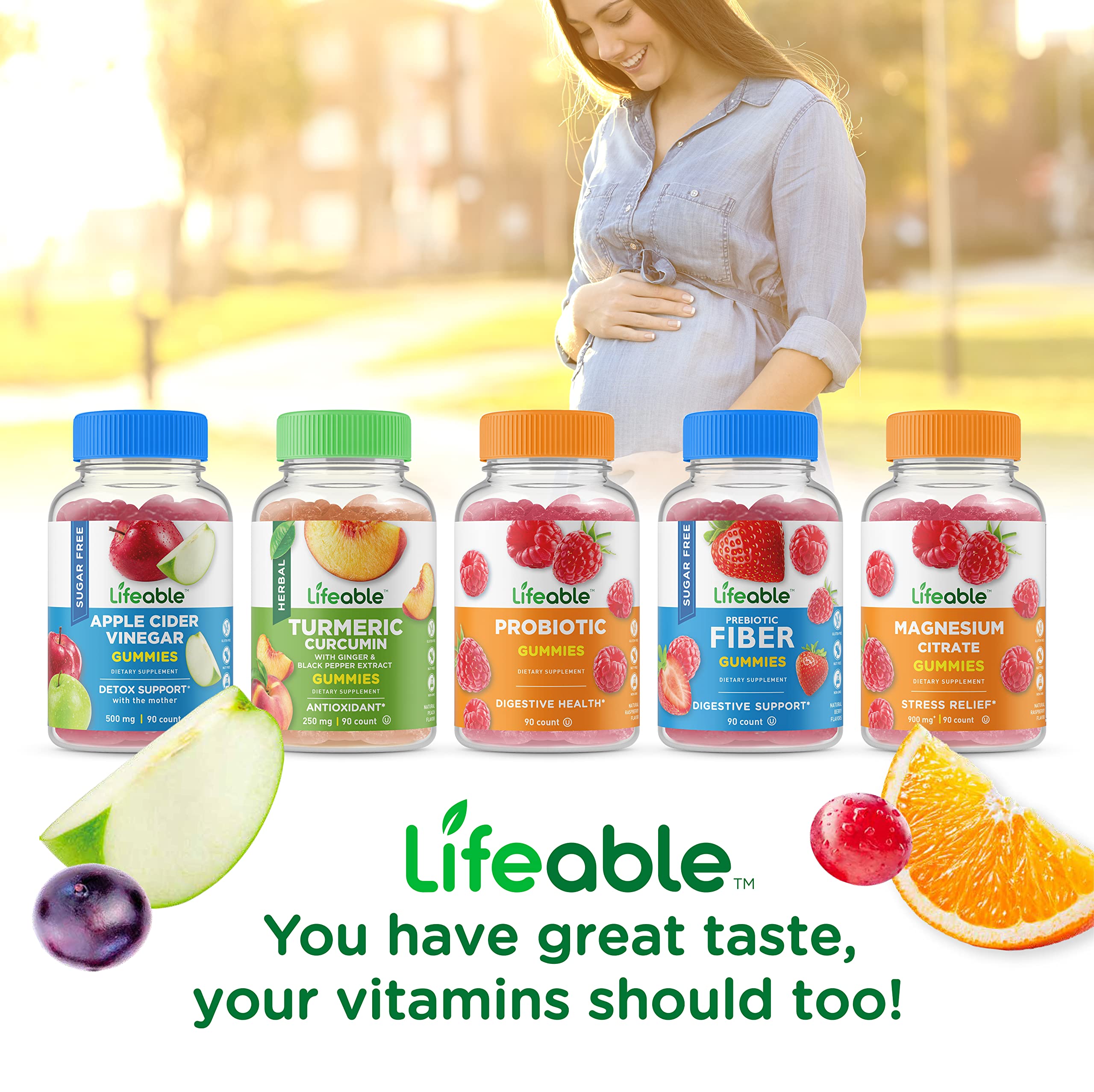 Lifeable Women's Prenatal Multivitamin + Panax Ginseng, Gummies Bundle - Great Tasting Lifeable