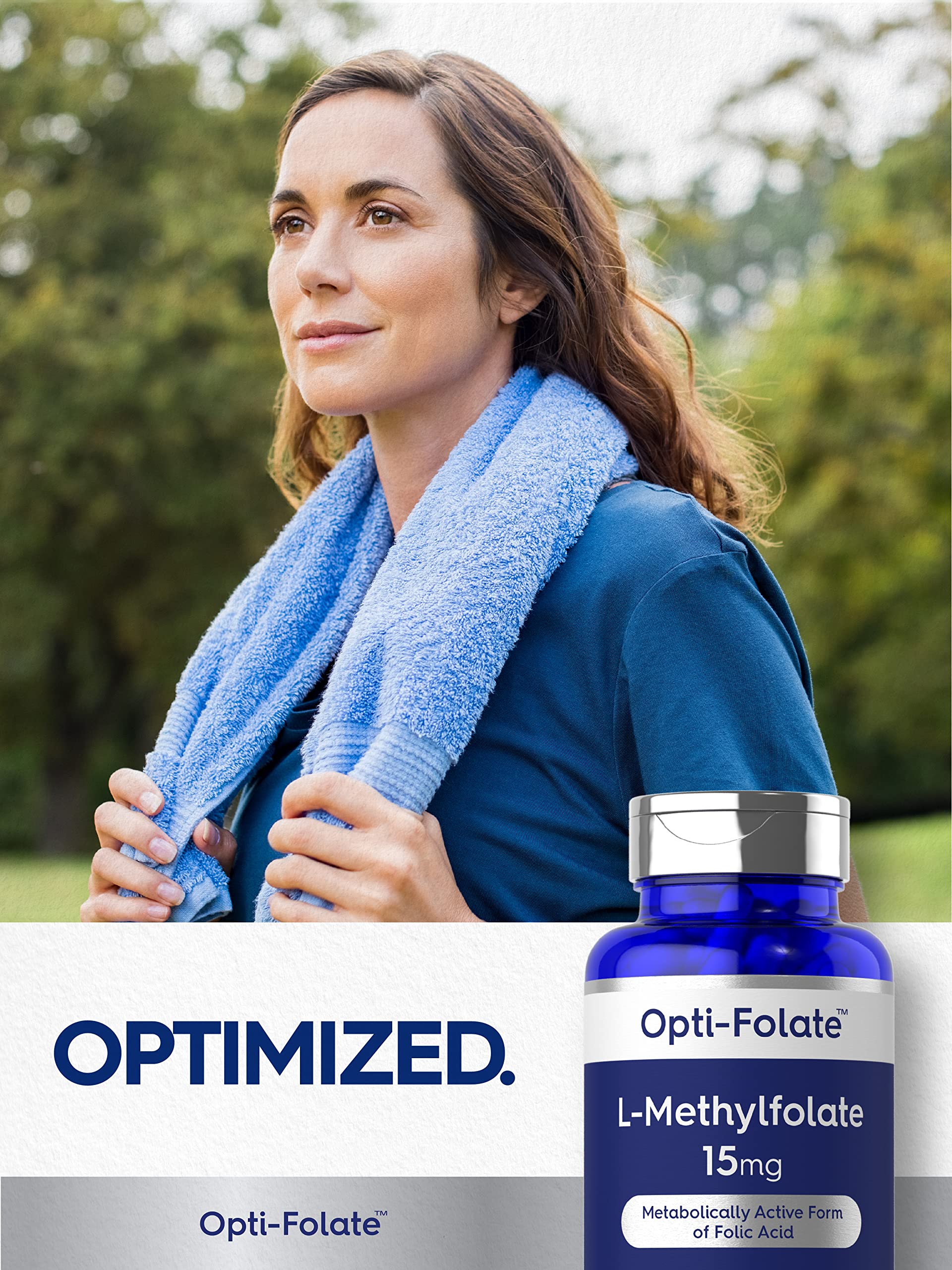 Carlyle L Methylfolate 15mg | 120 Capsules | Value Size | Max Potency | Optimized - AB Mystery