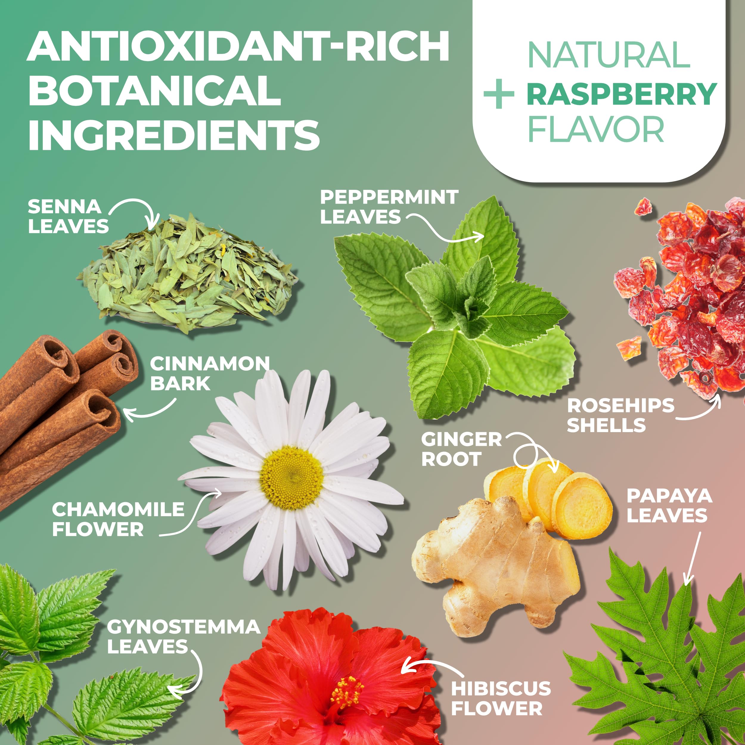 Total Tea Slimming Detox Tea for a Healthy Weight Support - Caffeine Free - Herbal - AB Mystery