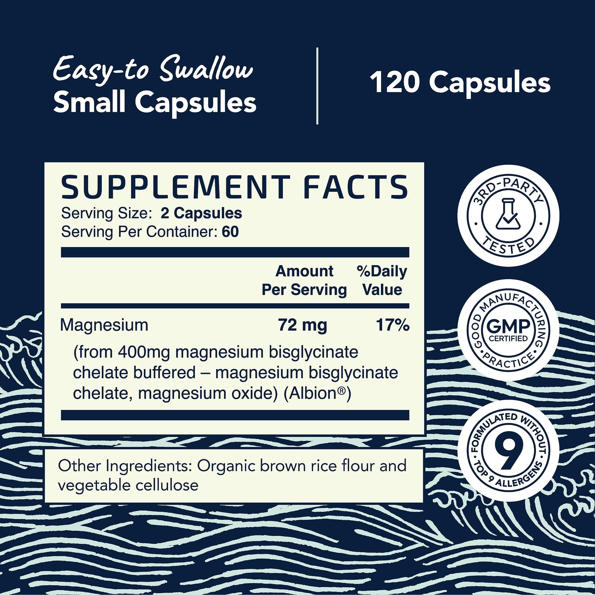 Magnesium Bisglycinate 400mg | Chelated Bisglycinate for Muscle Relaxation, Bones - AB Mystery