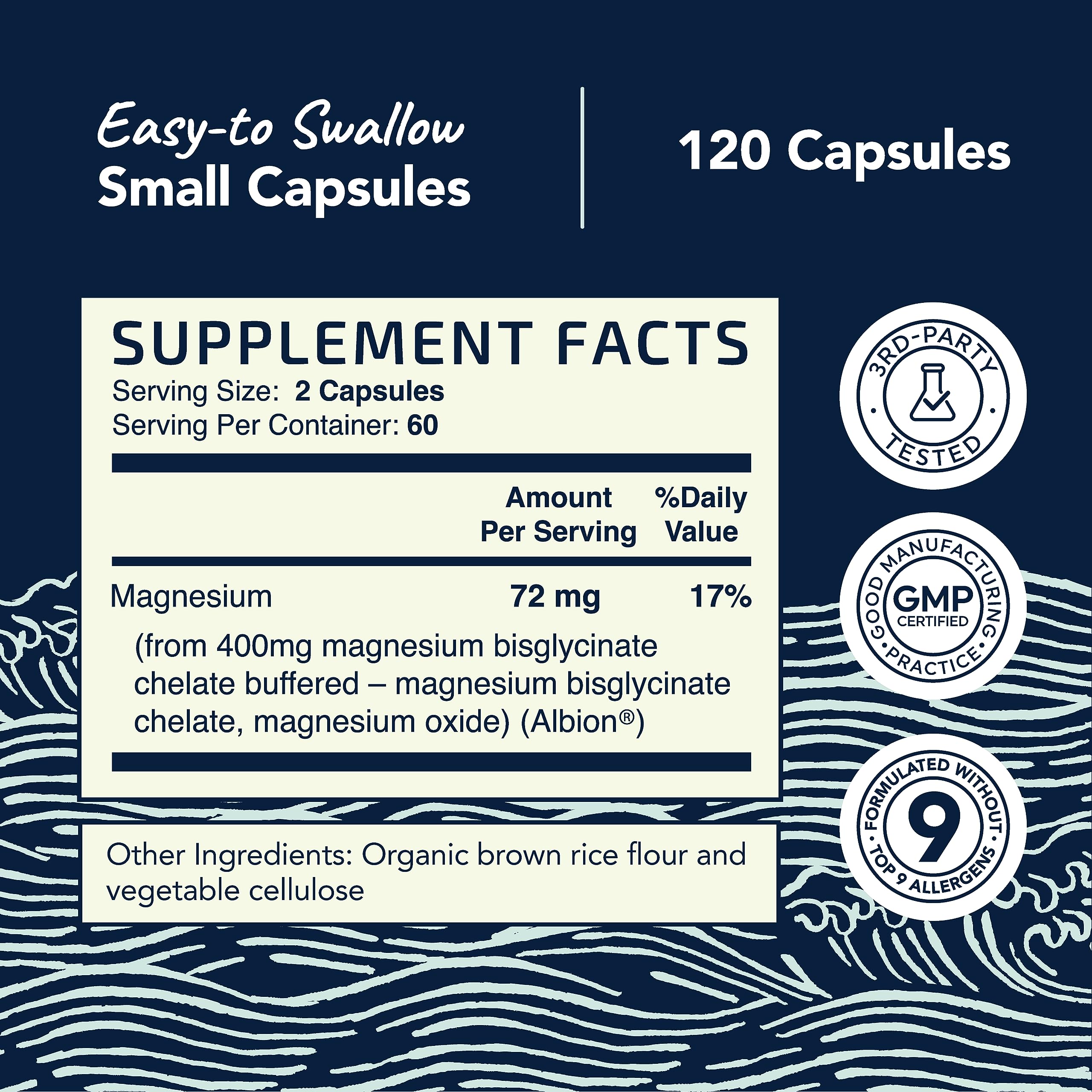 Magnesium Bisglycinate 400mg | Chelated Bisglycinate for Muscle Relaxation, Bones - AB Mystery