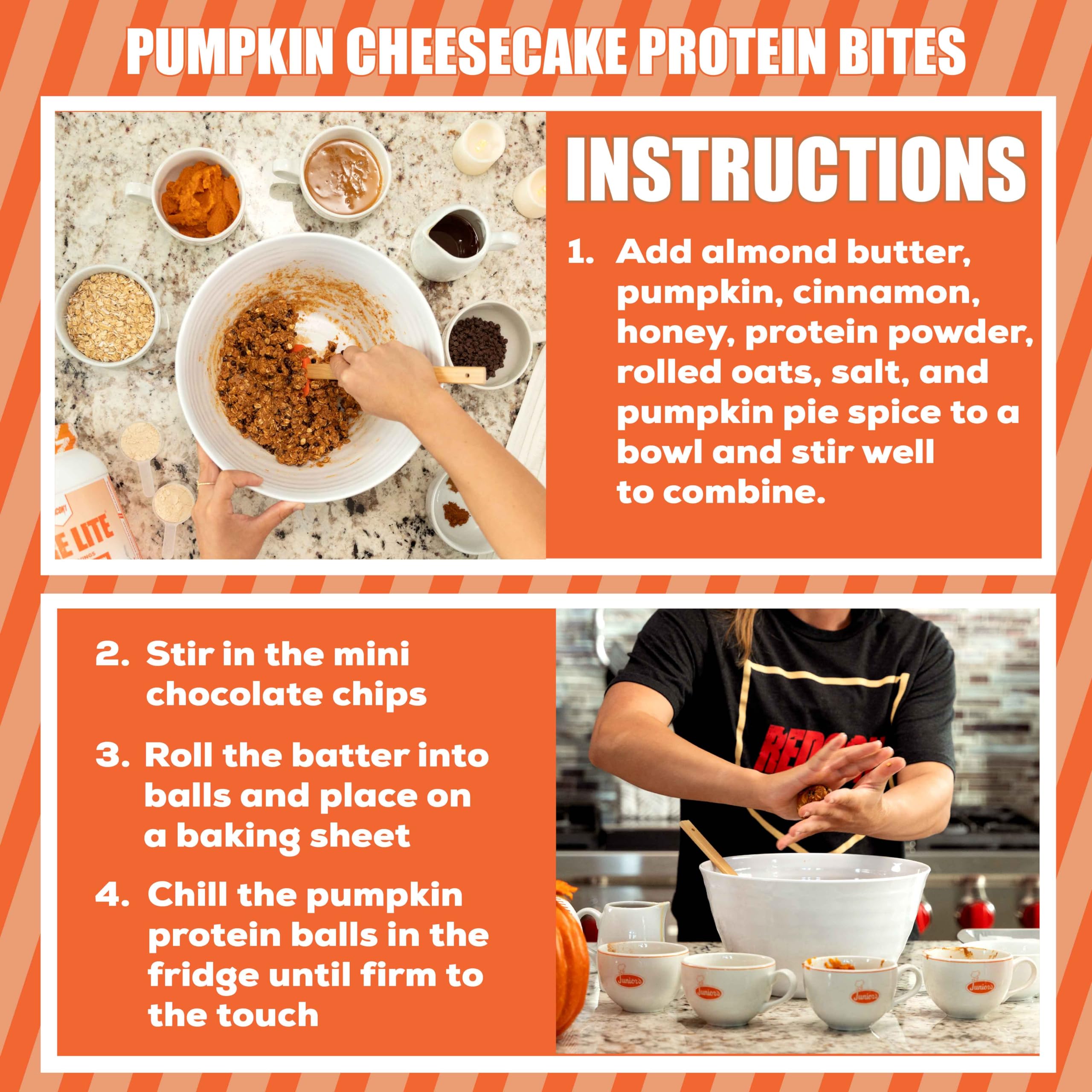 REDCON1 MRE Lite Whole Food Protein Powder, Juniors, Pumpkin Cheesecake - Low Carb - AB Mystery